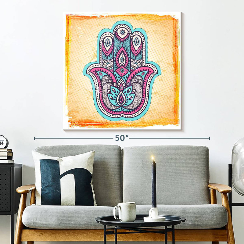 Kerrick Colorful Hamsa Hand, 33" H x 33" W