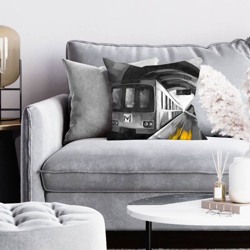 Urban life - 16"x16" Throw pillow - Poly twill - Print on demand