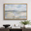 Doux bleu beige, paysage abstrait de ciel, photos de salon minimaliste, impression sur toile encadrée-126054890-126054889