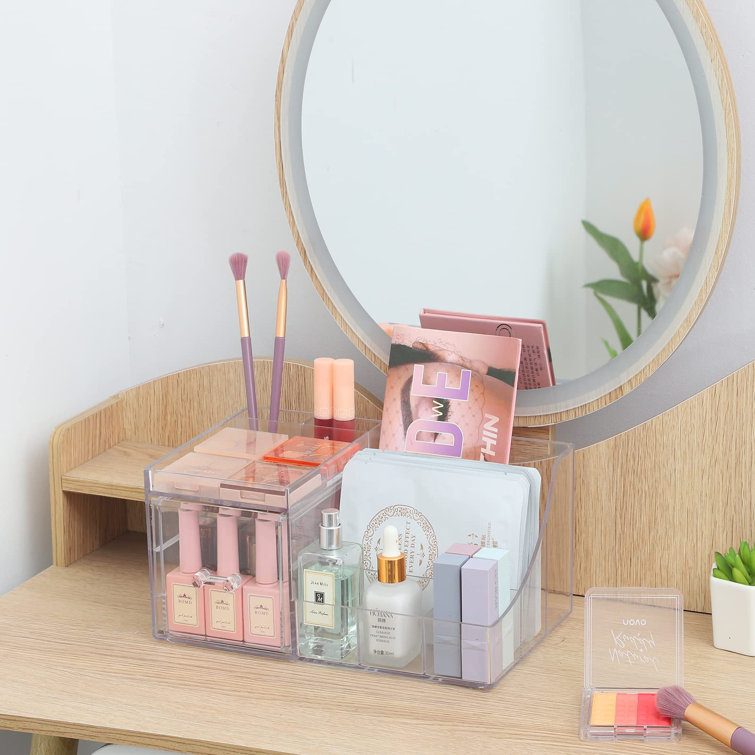 Latitude Run® Acrylic 8 Compartment Makeup Organizer | Wayfair