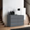 Carlton 6 Drawer Chest Of Drawers. 110cm Wide. 3+3 Configuration. Matt Finish. Scratch Resistant. Modern No Handle Design.