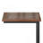 Wide C Side Table - Dark Cognac Brown