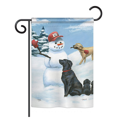 Double Sided 18.5'' H x 13'' W Polyester Garden Flag
