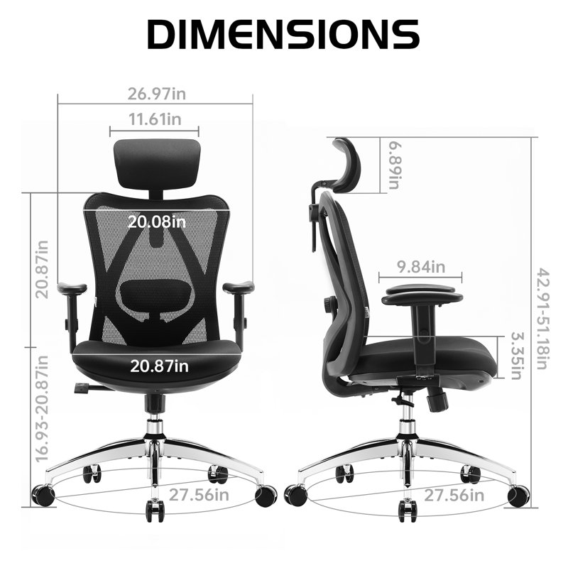  M18 Ergonomics Office Chair Computer Chair Desk Chair,Black