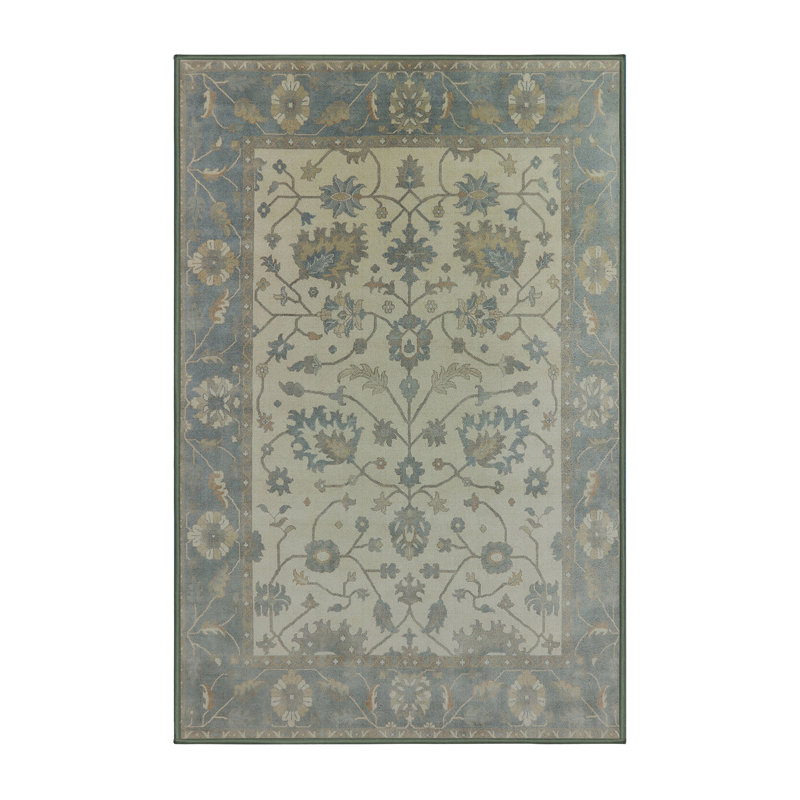 Tapis oriental beige / bleu / brun Ared, Rectangle 8 pi x 12 pi