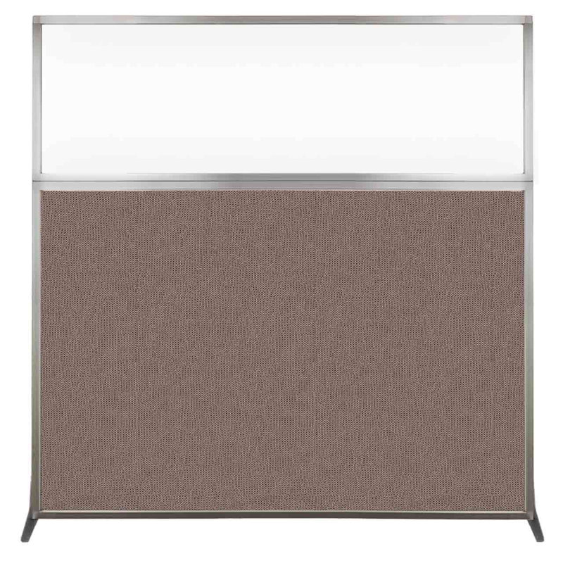 Cloison portative transparente 6 ", H 72 po x l 72 po x P 15 po, Latte