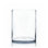 Vase de table en verre transparent