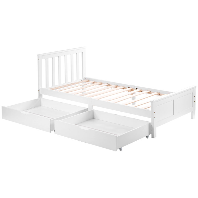 Storage Bed, Single (3'), White