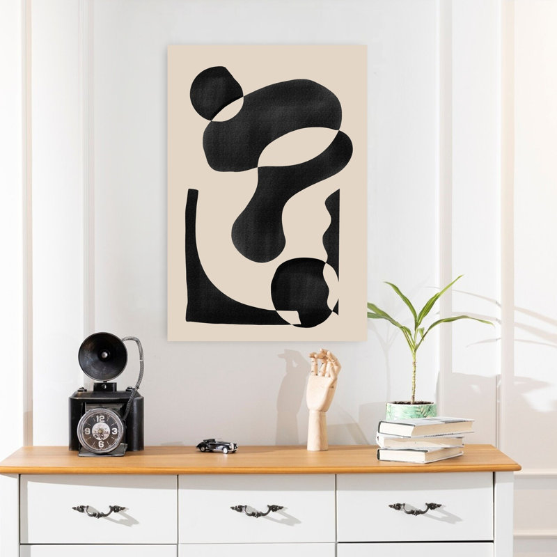 Art contemporain abstrait géométrique, H 24 po x l 16 po