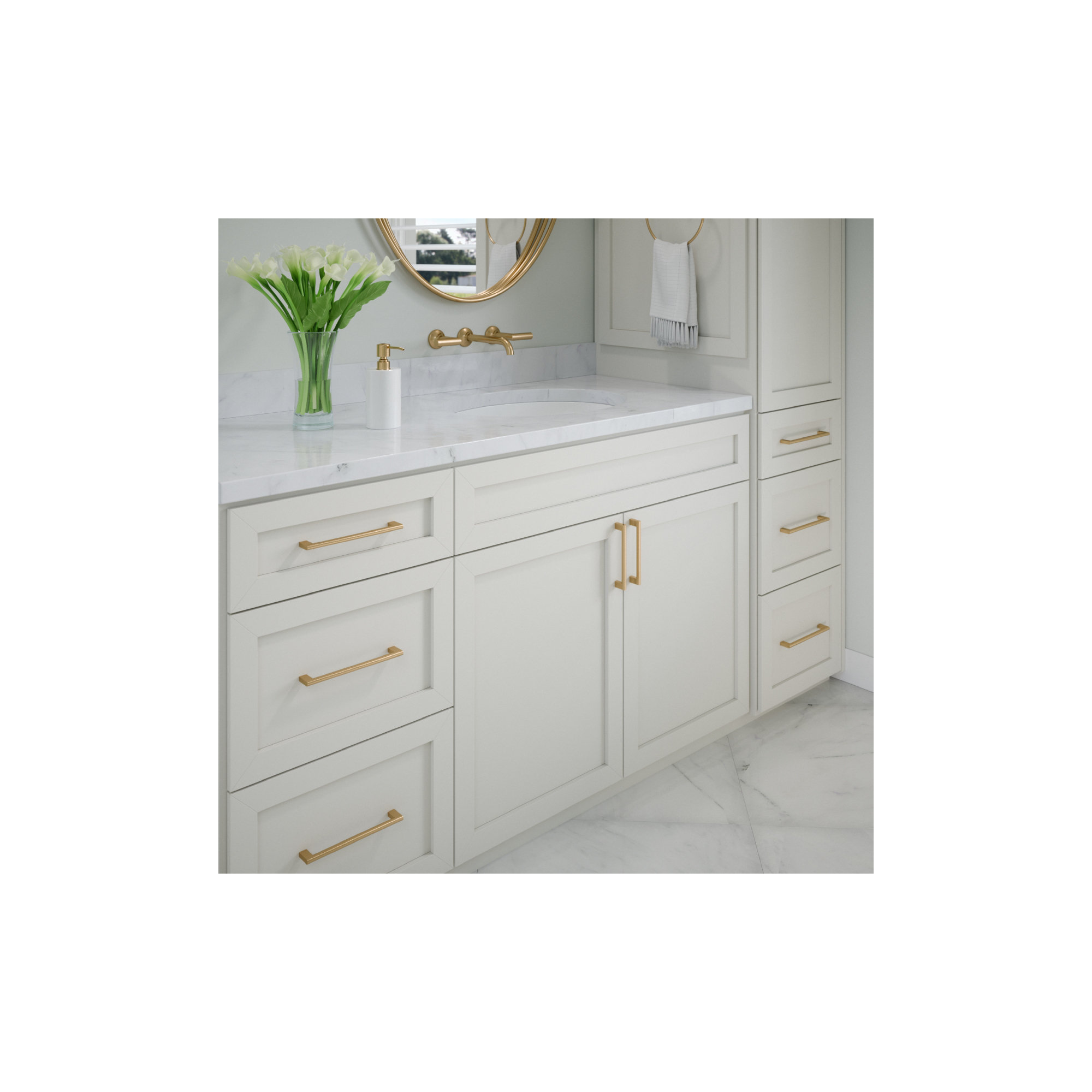 Vail Bar Pull,  Champagne Bronze, 8"