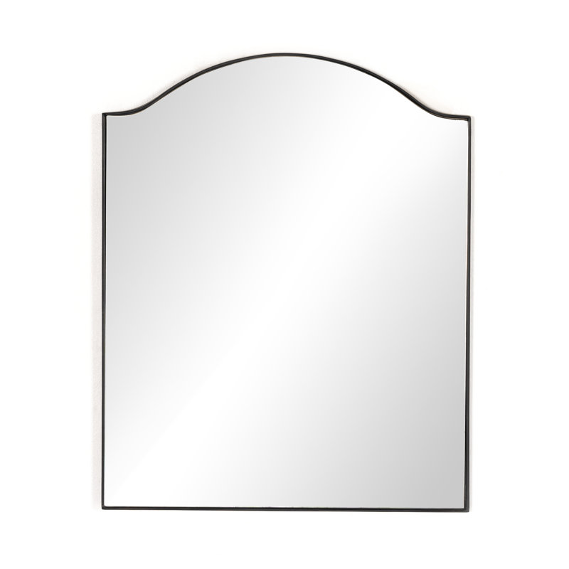 Jacques Mirror-Antique Brass, Black, 30" x 24"