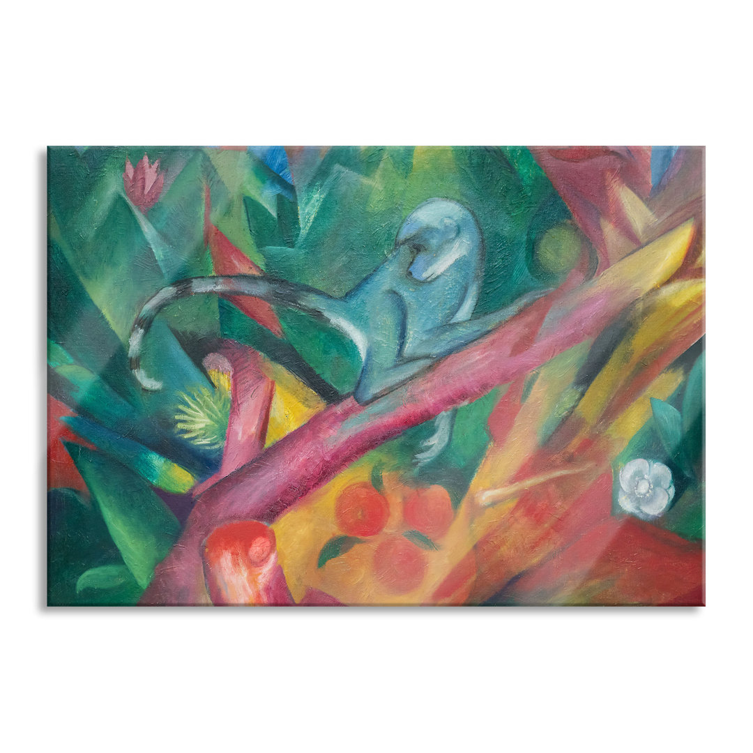 Glasbild Gelbe Kuh von Franz Marc