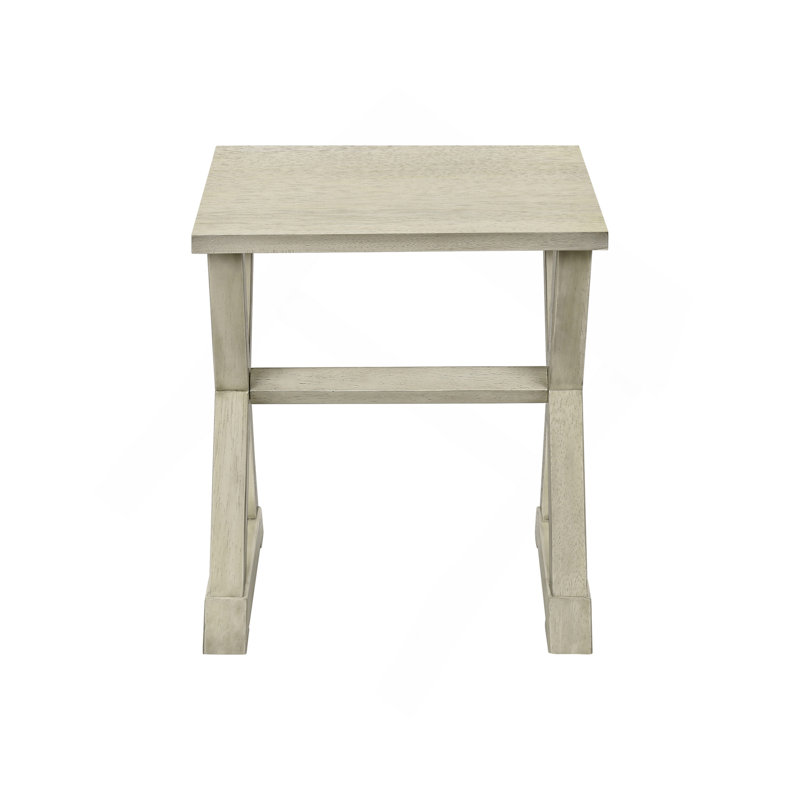 Accent Table, End, Side Table, Square, Nightstand, Bedroom, Lamp, Brown , Transitional, White