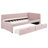 Twin Size Upholstered Daybed with 2 Drawers-108856523