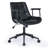 Black Executive Office Chair Adjustable Leather Mid Back Swivel Office Desk Chair With Padded Armrest 300lbs Load-bearing Computer Desk Chair For Home Office-2053498452-2052040665