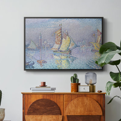 Venise, la voile jaune (Venise, la voile jaune), 1904 - Paul Signac, toile tendue avec châssis