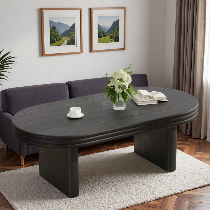 Table basse Mid Century Modern, Black