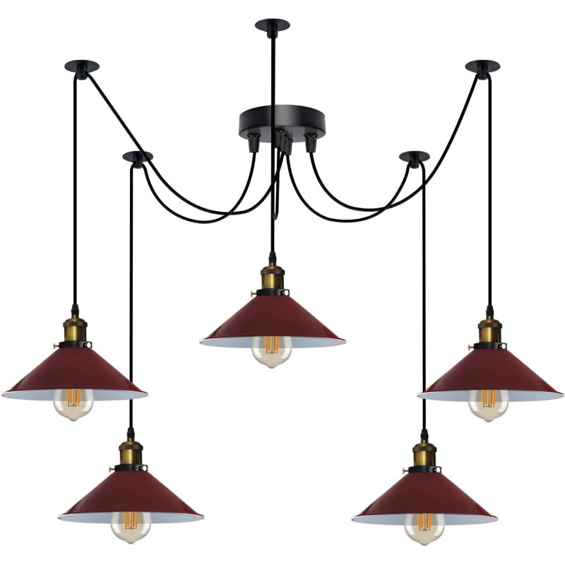 Ameire 5 - Light Pendant, Red