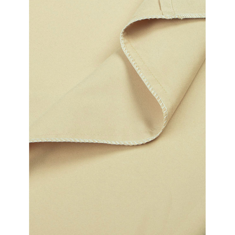 Ensemble de 2 taies d'oreiller en microfibre / polyester pour chambre d'amis , Kaki