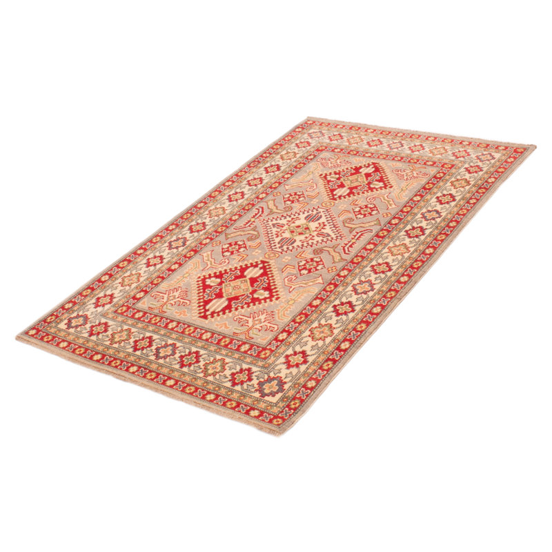 Tapis unique en laine noué à la main 4 pi x 6 pi 2 po New Age