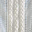 Panneau de rideau en coton avec rayure et doublure en chenille 50 po x 108 po