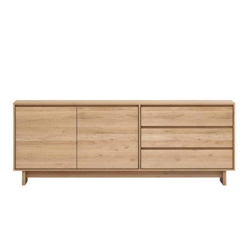 Wave 81 in. W Solid Wood Sideboard