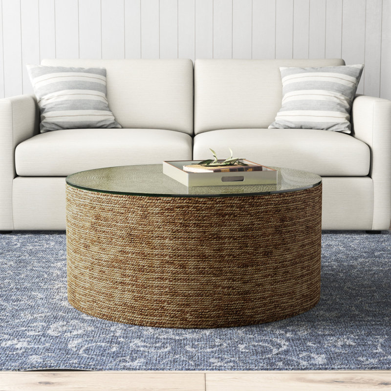 Alison Glass Top Single Coffee Table