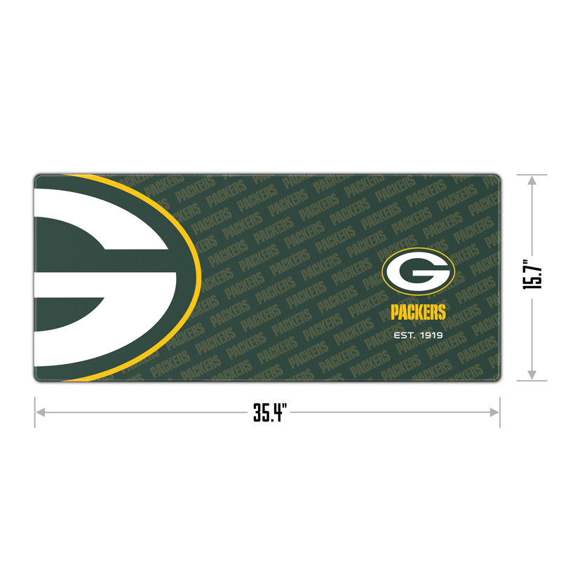NFL Logo Series Desk Pad, Green Bay Packers