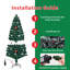Arbre de Noël artificiel 6 pi avec étoiles et lumières à fibre optique-565586412