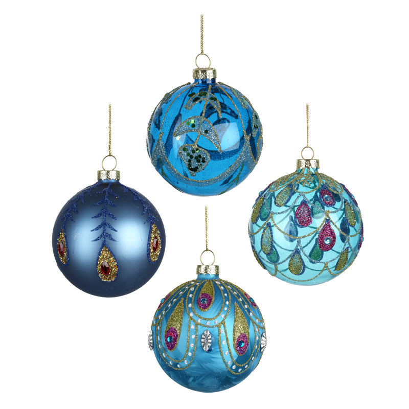 9cm Glass Animals Bauble