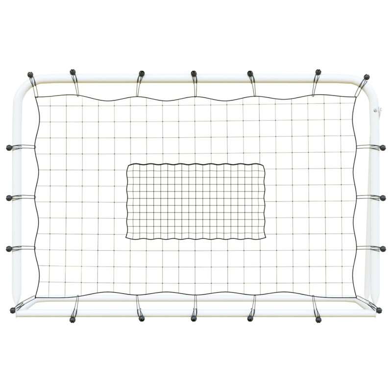 Giannini Football Net Rebounder White&Black 184x61x123 cm Steel and PE