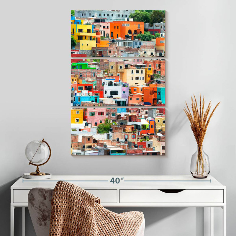Nicci Guanajuato, ville colorée, H 32 po x l 20 po