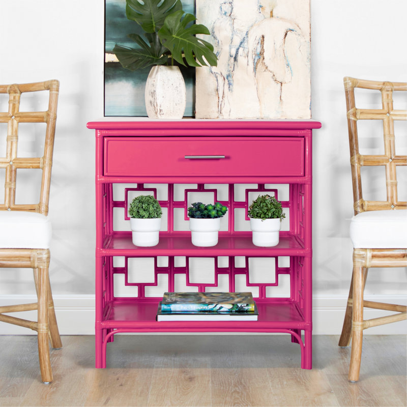 Sobe End Table, Hot Pink