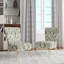 Minimalist Green Ferns - Chaise d'appoint rembourrée à motif bohème et motif