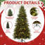 Arbre de Noël artificiel éclairé avec support pliable-917780104