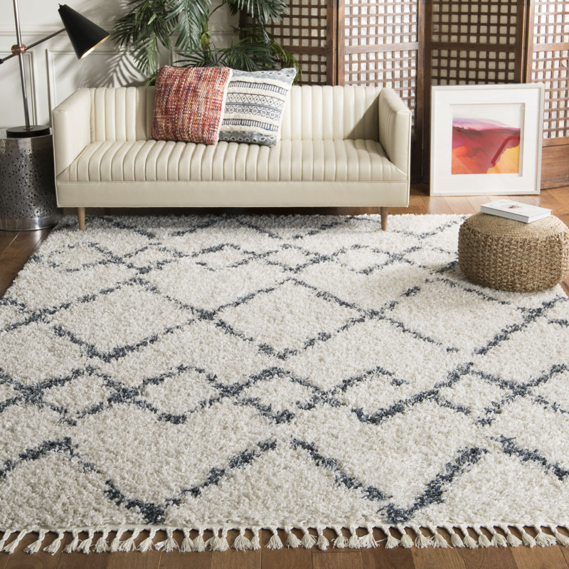 Hartwick Pro Lux Shag 400 Performance Geometric Rug, Rectangle 8' x 10'