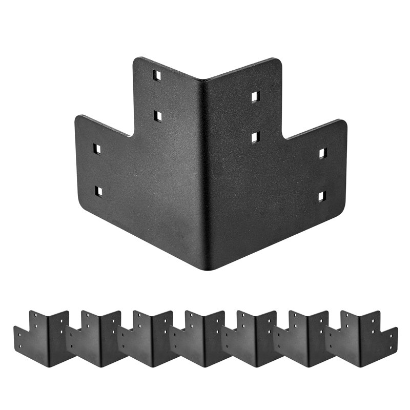 Ensemble de 8 supports d'angle d'établi 6,5 x 6,5 x 6,5 po / 165 x 165 x 165 mm