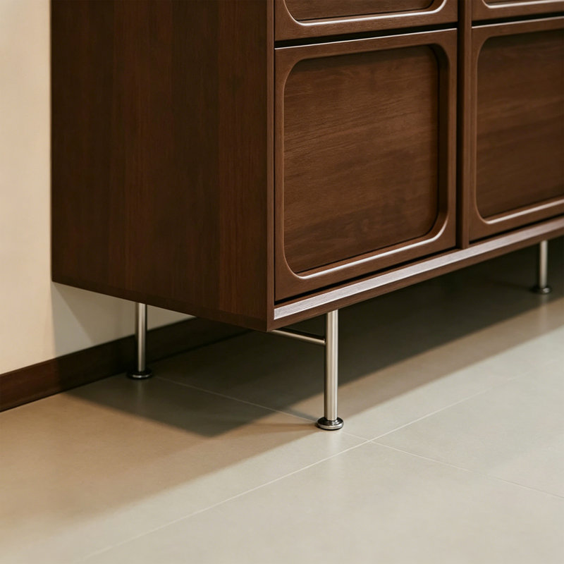 Buffet rétro de style français, H 35,4 po x l 63 po x P 17,7 po