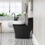 Toilette une pièce Arlo, fauteuil brut 10 po, hauteur de chaise ADA 17,3 po, chasse double 1,1 / 1,6 GPF, conception allongée et peu encombrante.-100254820