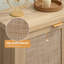 Sideboard Storage Cabinet with Rattan Decorative Door-729274403