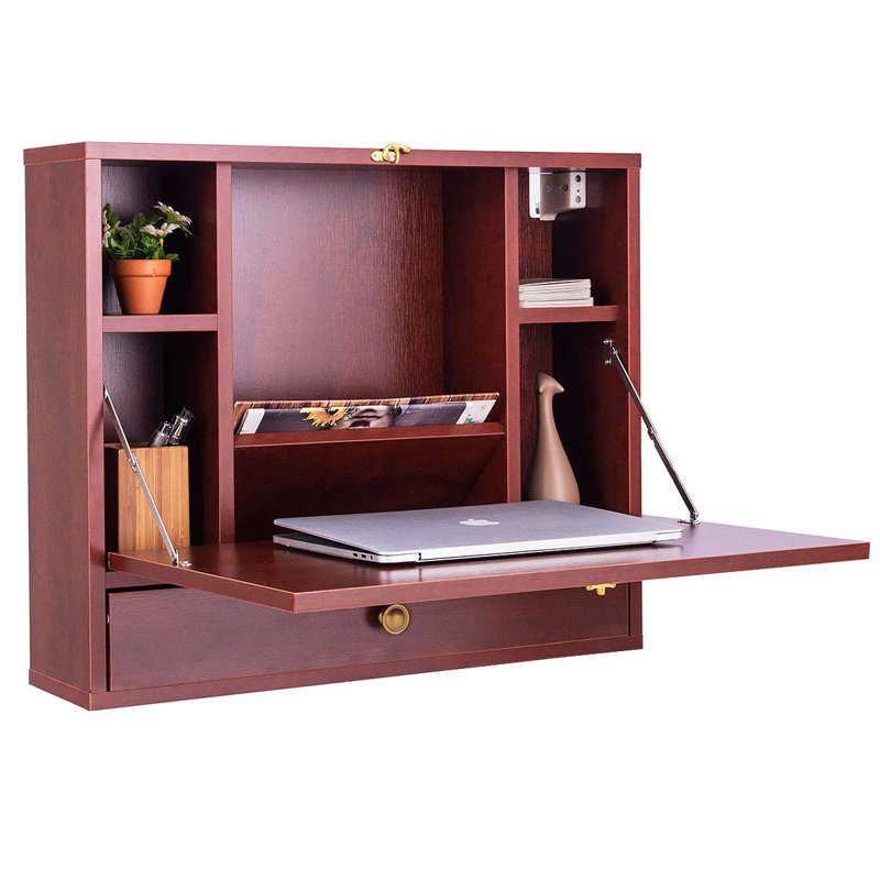 Vasili Floating Desk, Brown