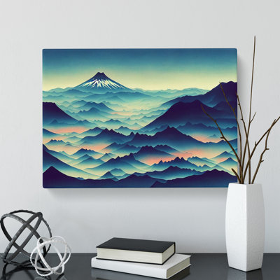 Astonishing Japanese Mountains - Wrapped Canvas Print