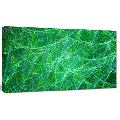« mystic green nervures », impression sur toile