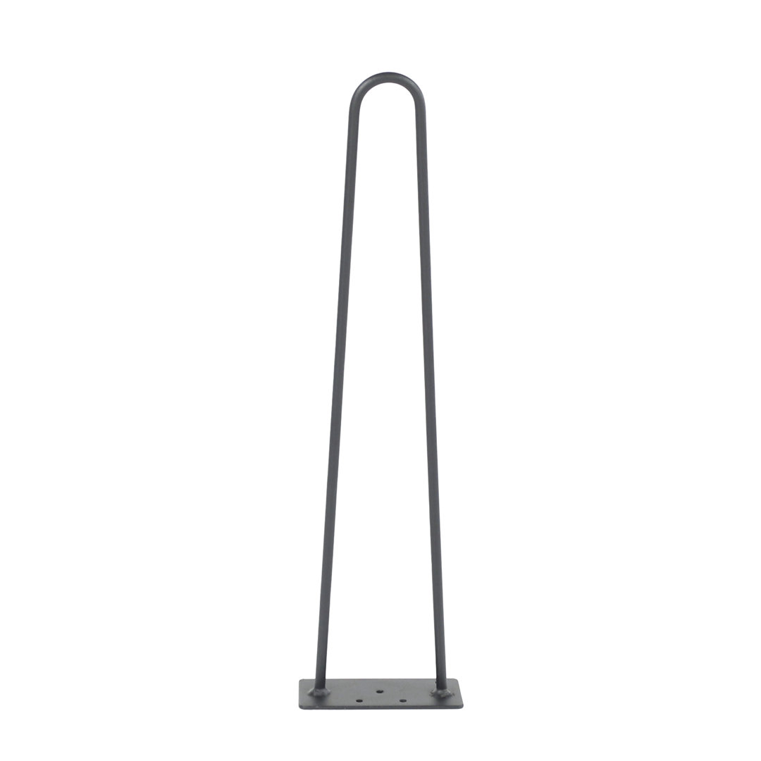 Small Set of 4 Hairpin Furniture Legs with Black Industrial Design - for DIY Projects