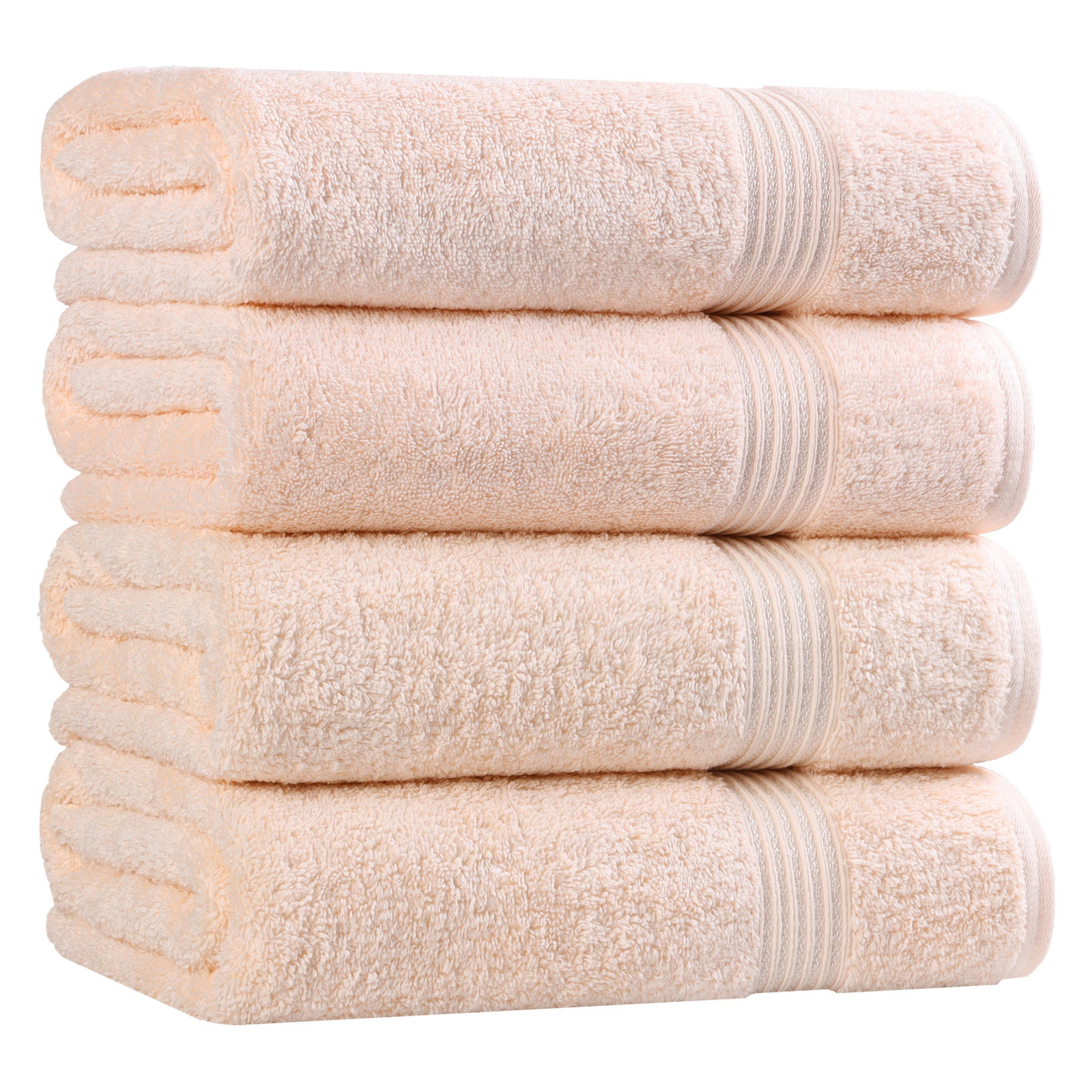 Oleg Egyptian Cotton Bath Towel, Peach