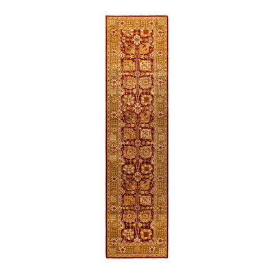 Yashvi One-of-a-Kind 2' 6" X 10' 5" New Age Runner Wool Area Rug Red