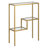 Lovett 22'' Glass Top Console Table-1248255057