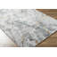 Tapis abstrait en polyester tissé à la machine Ietta en gris / ivoire / jaune-2002730156