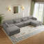 Canapé modulaire en velours côtelé Maelina -107665273-107665279
