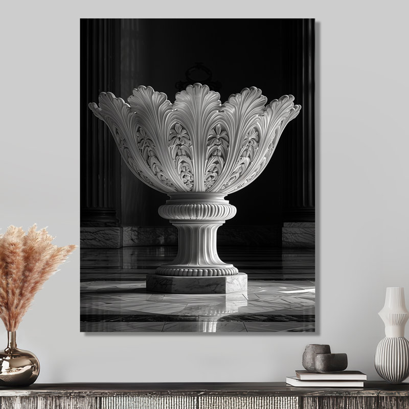 Monochromes d'art architectural Monument I - Monuments, art mural, salon, Sans cadre, métal, H 30 po x l 40 po